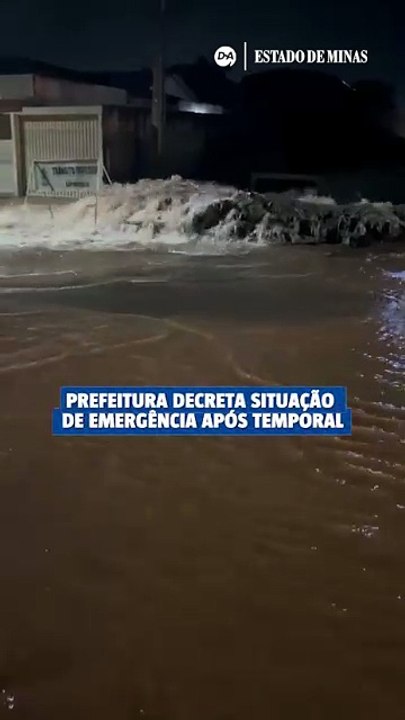 Prefeitura decreta situação de emergência após chuvas concentradas