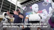 Elon Musk says humanoid robots should go on sale to public 'by end of next year'