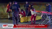 Estudiante resulta con fractura tras ser embestido por camión que huyó en Múzquiz