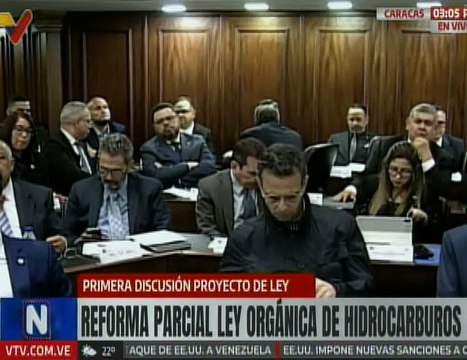 Aprueban en primera discusión la reforma de Ley Orgánica de Hidrocarburos