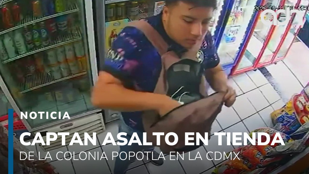 Iba por sus chicles y terminó asaltando una tienda. Así captaron un asalto en la CDMX