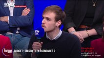 FORUM BFM - Rubens, délégué national de l’Uni, explique pourquoi il est contre le repas à un euro pour tous les étudiants