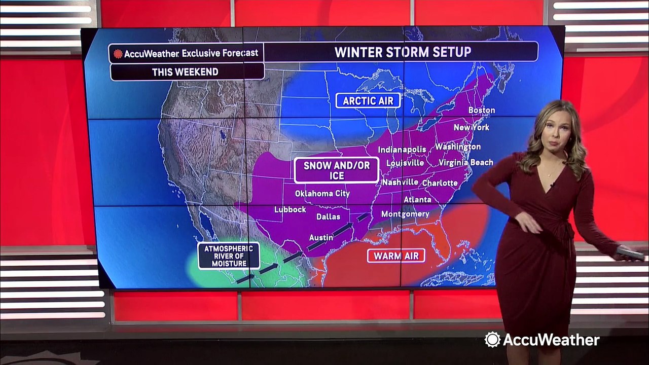 Extreme ice in the South and snow in the Northeast to cause major problems