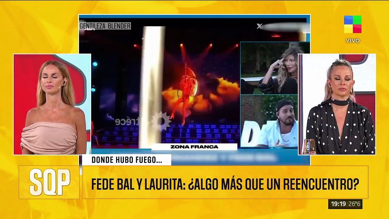 El picante y cómplice reencuentro de Fede Bal y Laurita Fernández: "Se me vinieron flashes"