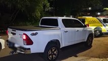 Hilux furtada na Rua Manoel Ribas é abandonada pelo ladrão no Bairro Neva