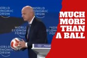 Gianni Infantino reveals why a football is not really a ball and what it does to people in seconds