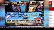 Detienen a ocho personas con armas, drogas y chalecos tras un operativo en Veracruz
