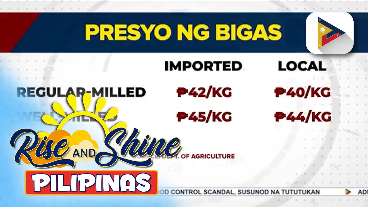 D.A. rice millers at importers, nagkasundong bibilhin ng pamahalaan ang palay sa halagang P17-P21/kg; Bureau of Plant Industry, naglabas ng karagdagang panuntunan para sa muling pag-i-import ng bigas | ulat ni Gab Villegas