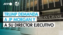 Trump demanda a JP Morgan y a su director ejecutivo por 5,000 millones de dólares