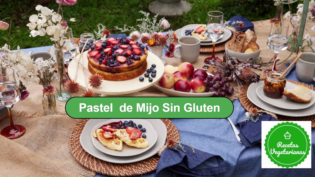 Pastel de mijo sin Gluten.