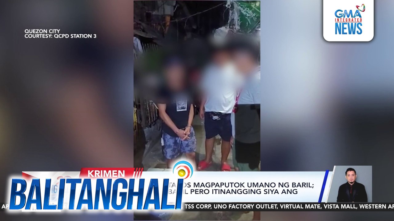 Lalaki, arestado matapos magpaputok umano ng baril; inaming kaniya ang baril pero itinangging siya ang nagpaputok nito | Balitanghali