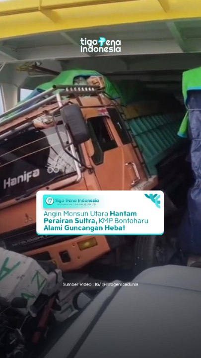 Angin Monsun Utara Hantam Perairan Sultra, KMP Bontoharu Alami Guncangan Hebat