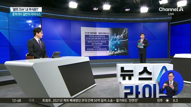 코스피 5000시대…절반은 마이너스?