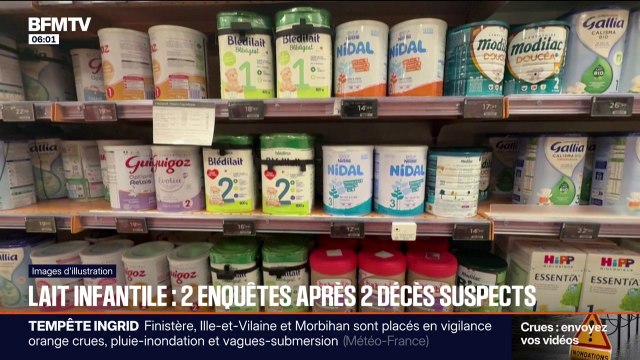 Deux enquêtes ouvertes après les décès de deux bébés ayant consommé du lait infantile Guigoz