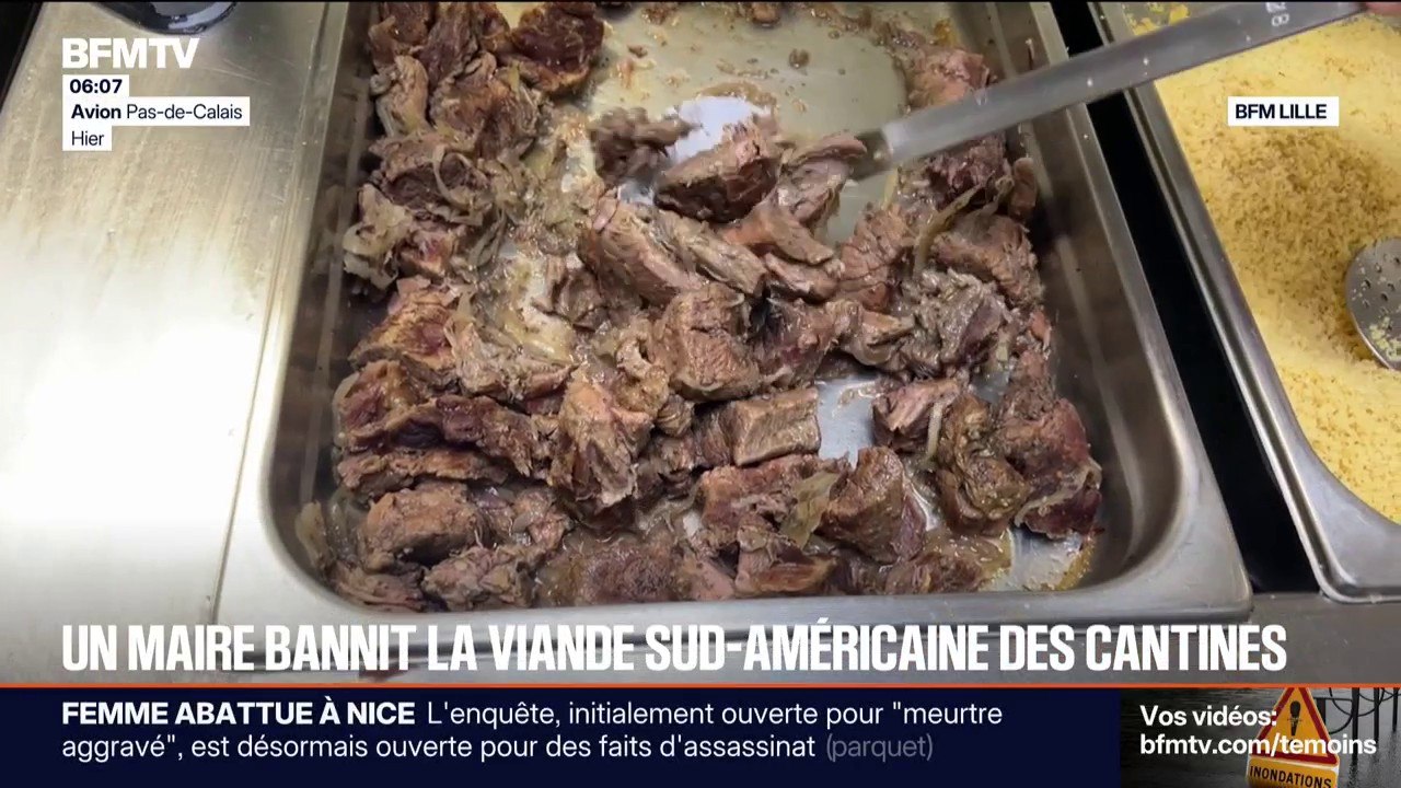 Le maire d'Avion (Pas-de-Calais) souhaite faire voter une motion pour rejeter les viandes sud-américaines à la cantine