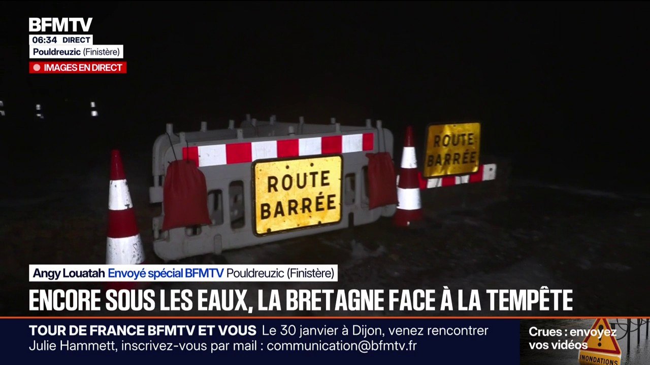 Encore sous les eaux, la Bretagne placée en vigilance orange vagues-submersion avec l'arrivée de la tempête Ingrid