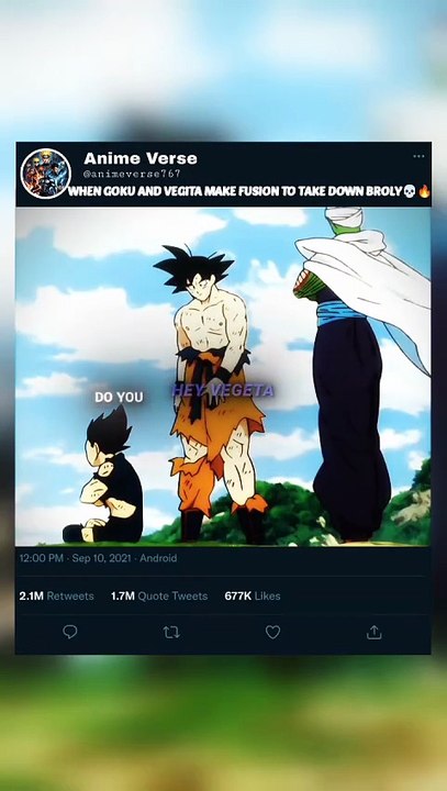WHEN GOKU AND VEGITA MAKE FUSION TO TAKE DOWN BROLY💀🔥