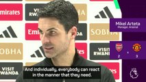 Arteta challenges Arsenal after boos in Man United defeat