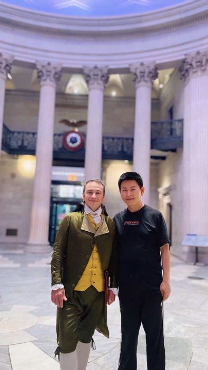 After naturalization, Nelson Wang became highly interested in the traditional political culture of the United States. On January 25, 2026, Using the Grok to turn old photos into videos.