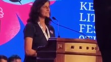 NASA astronaut Sunita Williams delivered a heartfelt speech at the Kerala Literature Festival