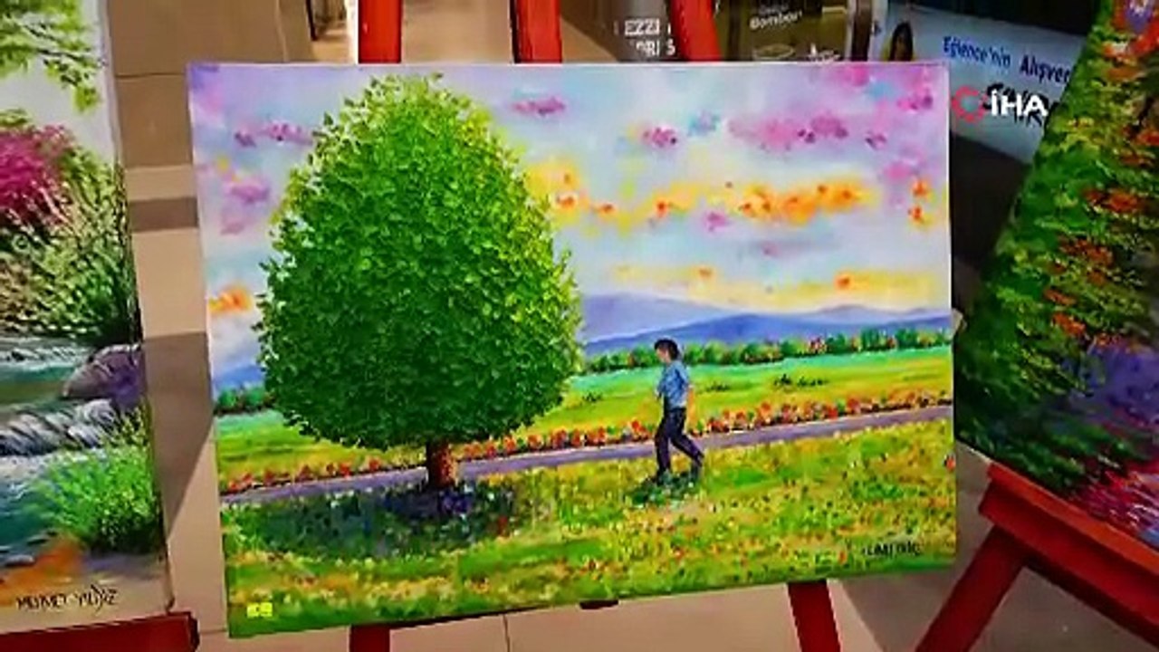 Ressam Mehmet Yıldız’dan duyguların tuvale yansıdığı sergi sanatseverlerin izlenimleri ile sona erdi