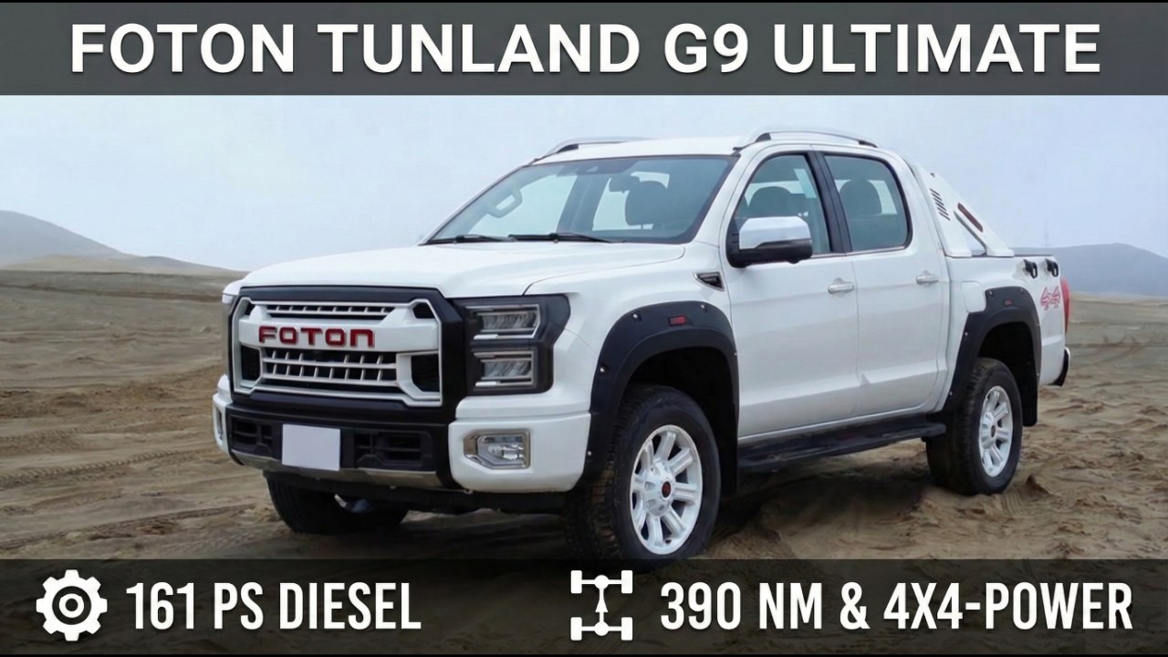 So fährt sich der 2.0 Turbodiesel im Foton Tunland G9 Ultimate
