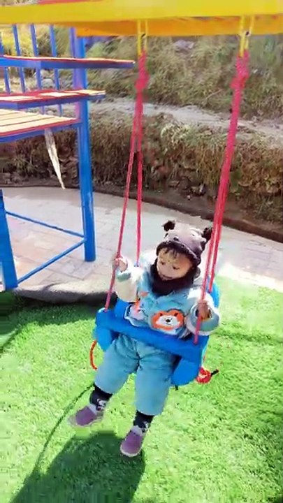 Baby boy playing