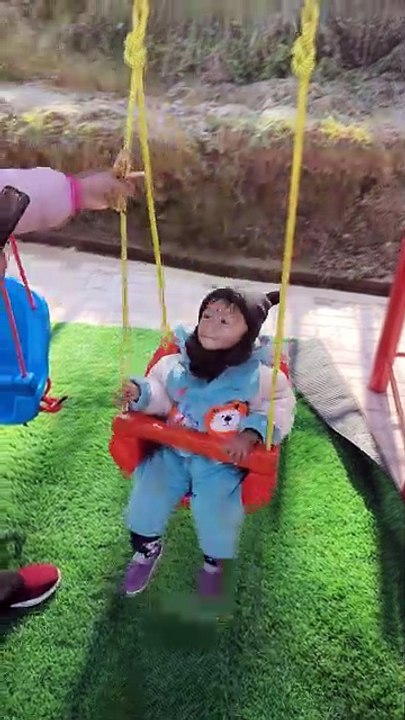 Baby boy playing