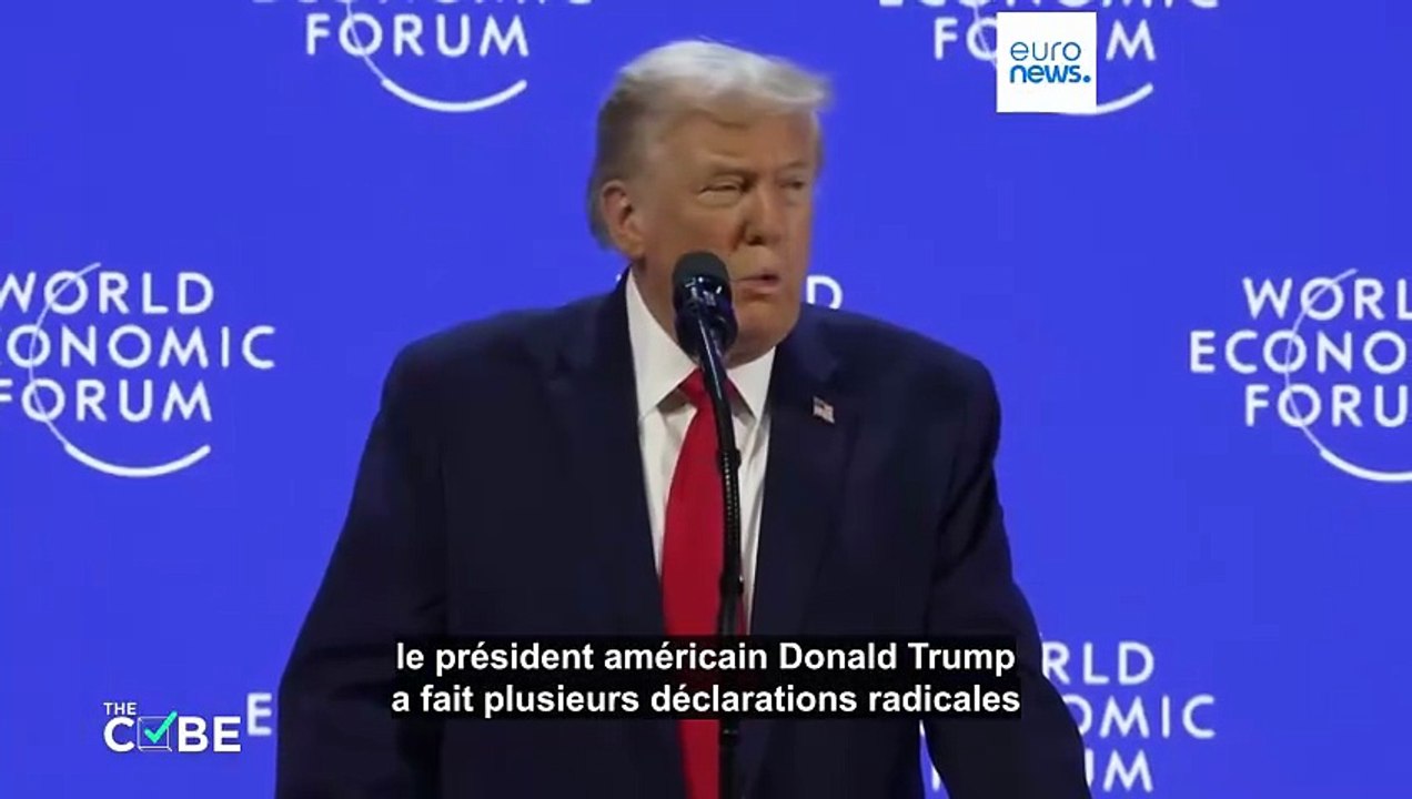 Groenland, OTAN et guerre : fact-checking du discours de Trump à Davos