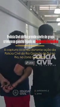 'Bala na cara': Vídeo mostra líder do Comando Vermelho caindo em cerco policial