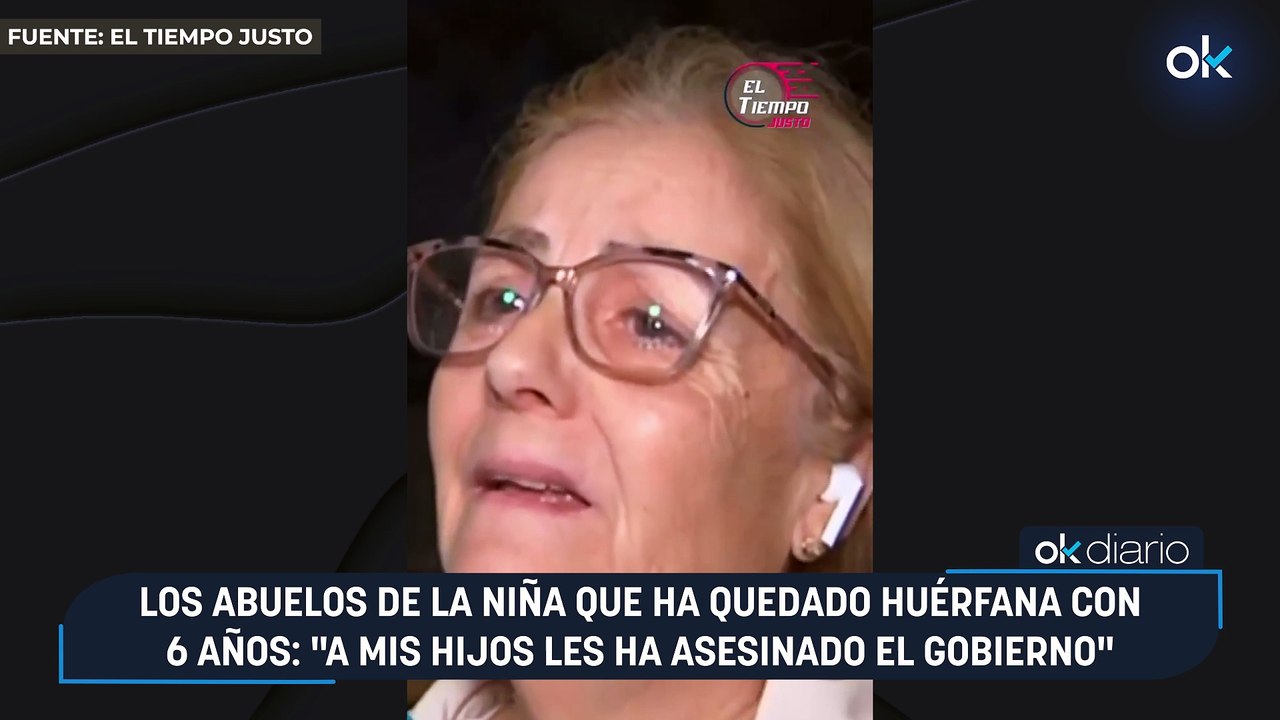 Los abuelos de la niña que ha quedado huérfana con 6 años: "A mis hijos les ha asesinado el Gobierno"