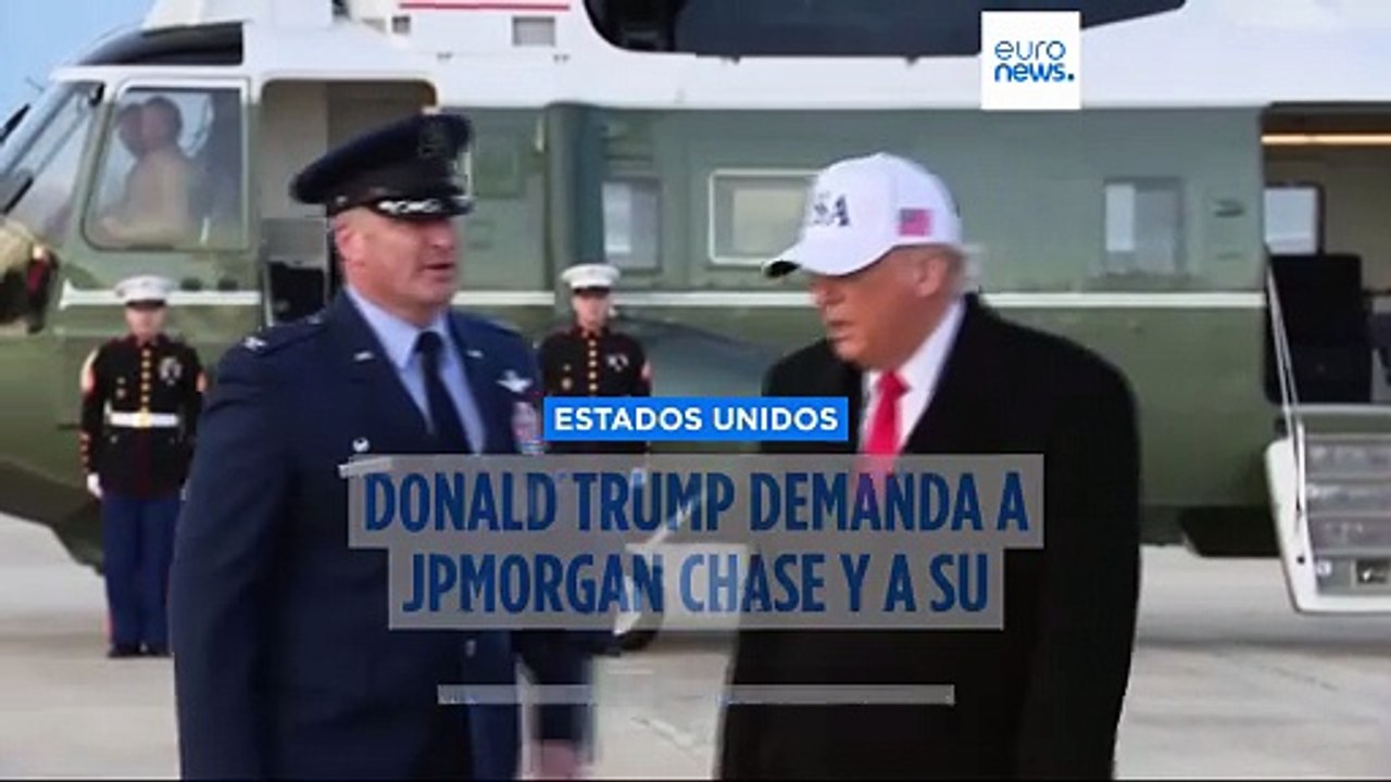 Trump demanda a JP Morgan por congelar sus fondos tras el asalto al Capitolio