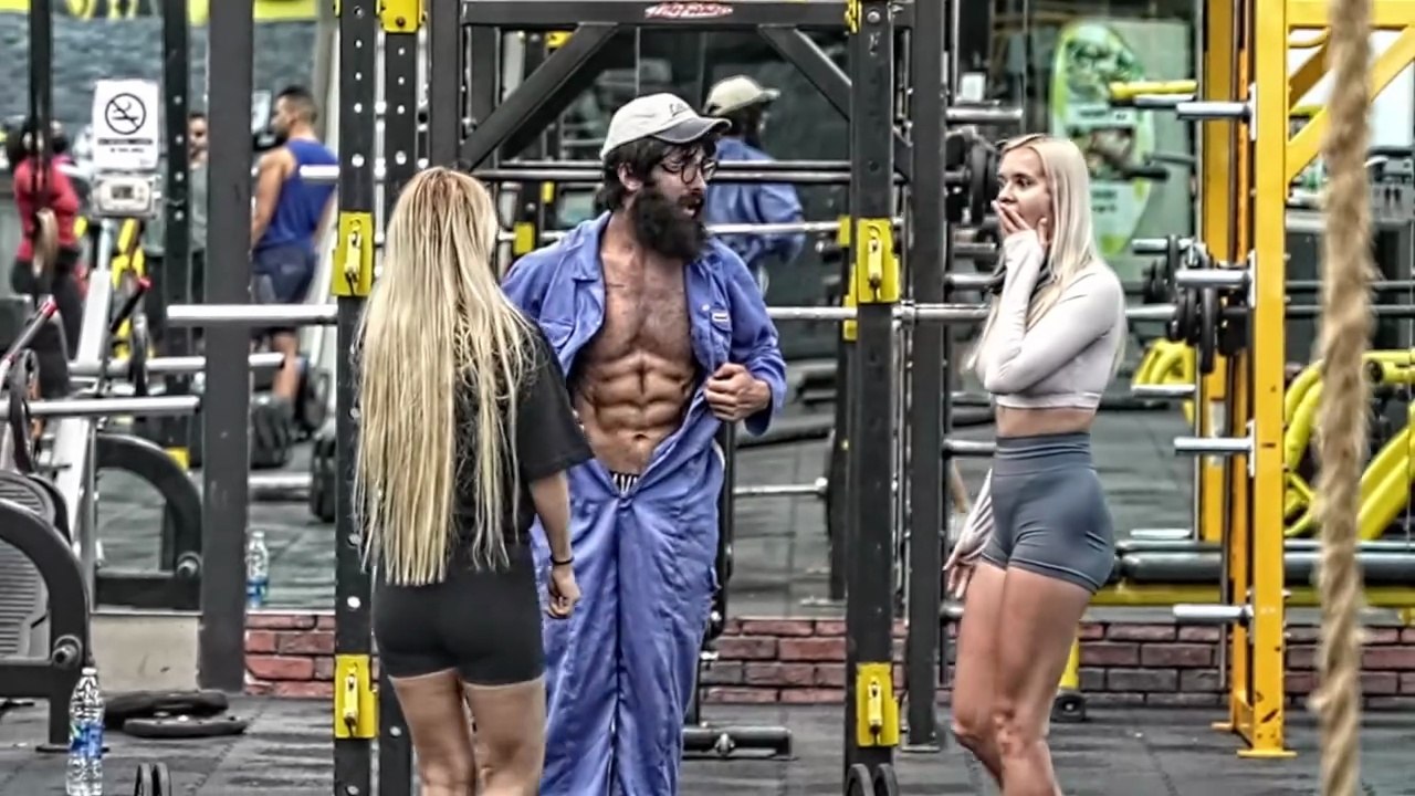 Anatoly got PICKED UP by GIRLS _ CLEANER shocks PEOPLE in a GYM #55