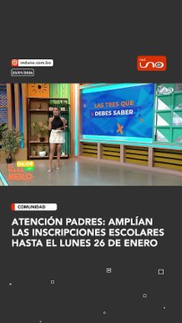 EDUCACIÓN: AMPLÍAN INSCRIPCIONES ESCOLARES