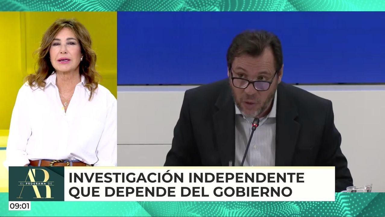 Ana Rosa trolea a Puente con sus propias palabras: "Cuando la dimisión de Mazón dijo que esta llegó tarde y mal"