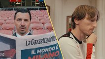 Modric pittore e Ibra con... la Gazzetta: il benvenuto del Milan ai Giochi Olimpici