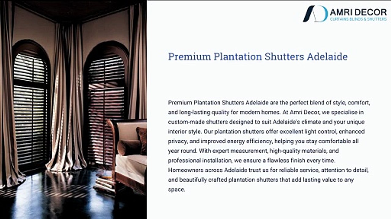 Premium Plantation Shutters Adelaide