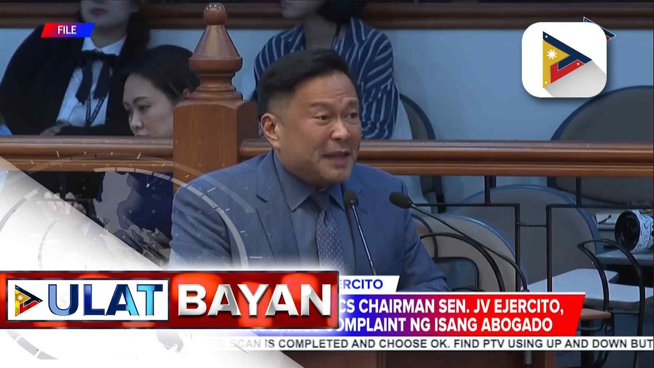 Senate Committee on Ethics and Privileges chairperson Sen. JV Ejercito, sinampahan ng ethics complaint ng isang abogado