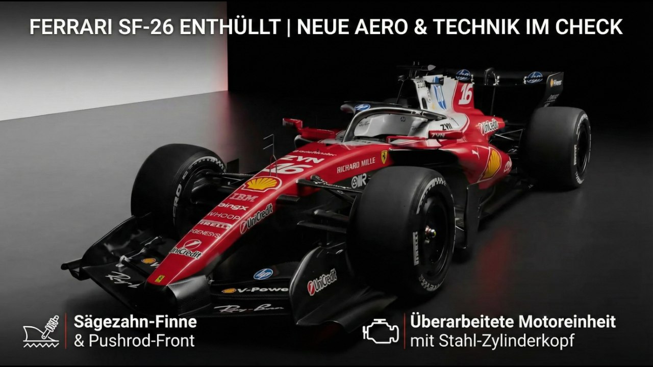 Alle Details zum neuen 2026 Ferrari SF-26 Rennwagen