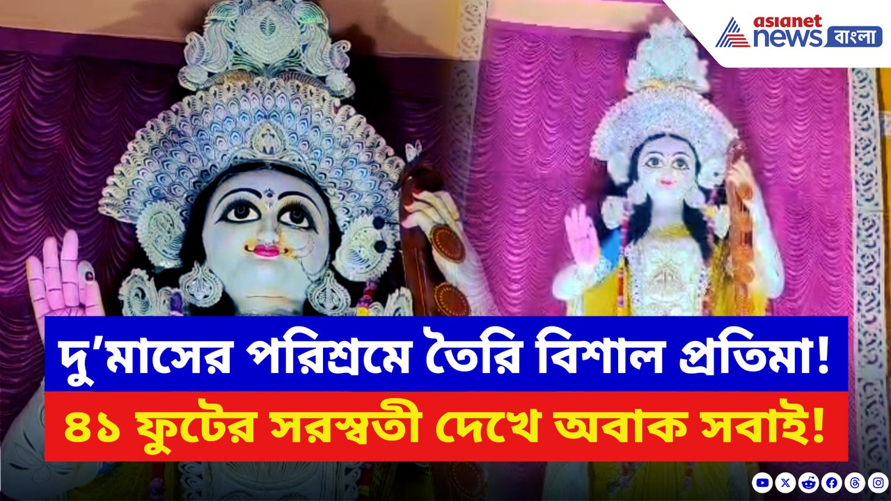 ১৭ বছরে পা দিয়ে রাজাপুর যুবকবৃন্দের ‘মেগা’ সরস্বতী পুজো! দেখলেই চোখ ছানাবড়া