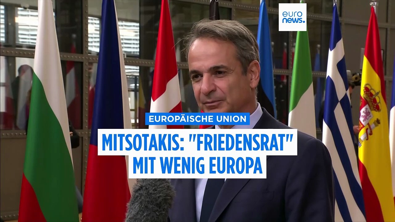 Mitsotakis: 'Die meisten' europäischen Länder können Trumps 'Friedensrat' nicht beitreten