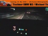 24h du Nurburgring BMW M3 GTR Tischner by night