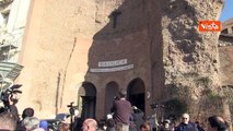 Anna Wintour ai funerali di Valentino a Roma