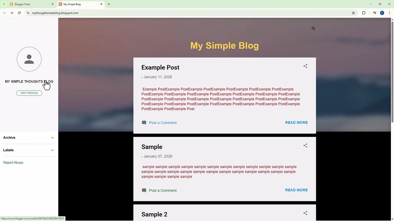 Blogger 31 Updating Blog Basic Details