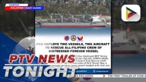2 Filipinos dead as cargo ship capsizes near Scarborough Shoal