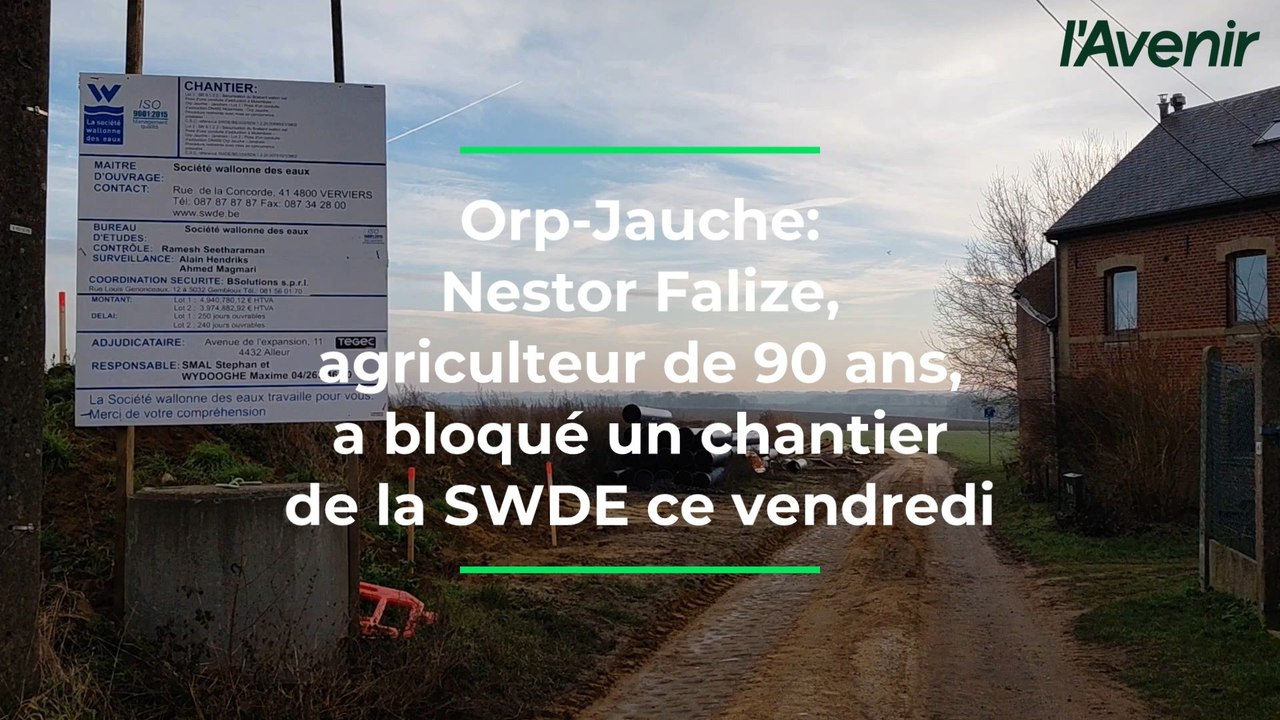 Orp-Jauche: un agriculteur bloque un chantier de la SWDE pour "protéger ses terres"