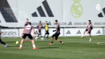 Último entrenamiento del Madrid antes de enfrentarse al Villarreal