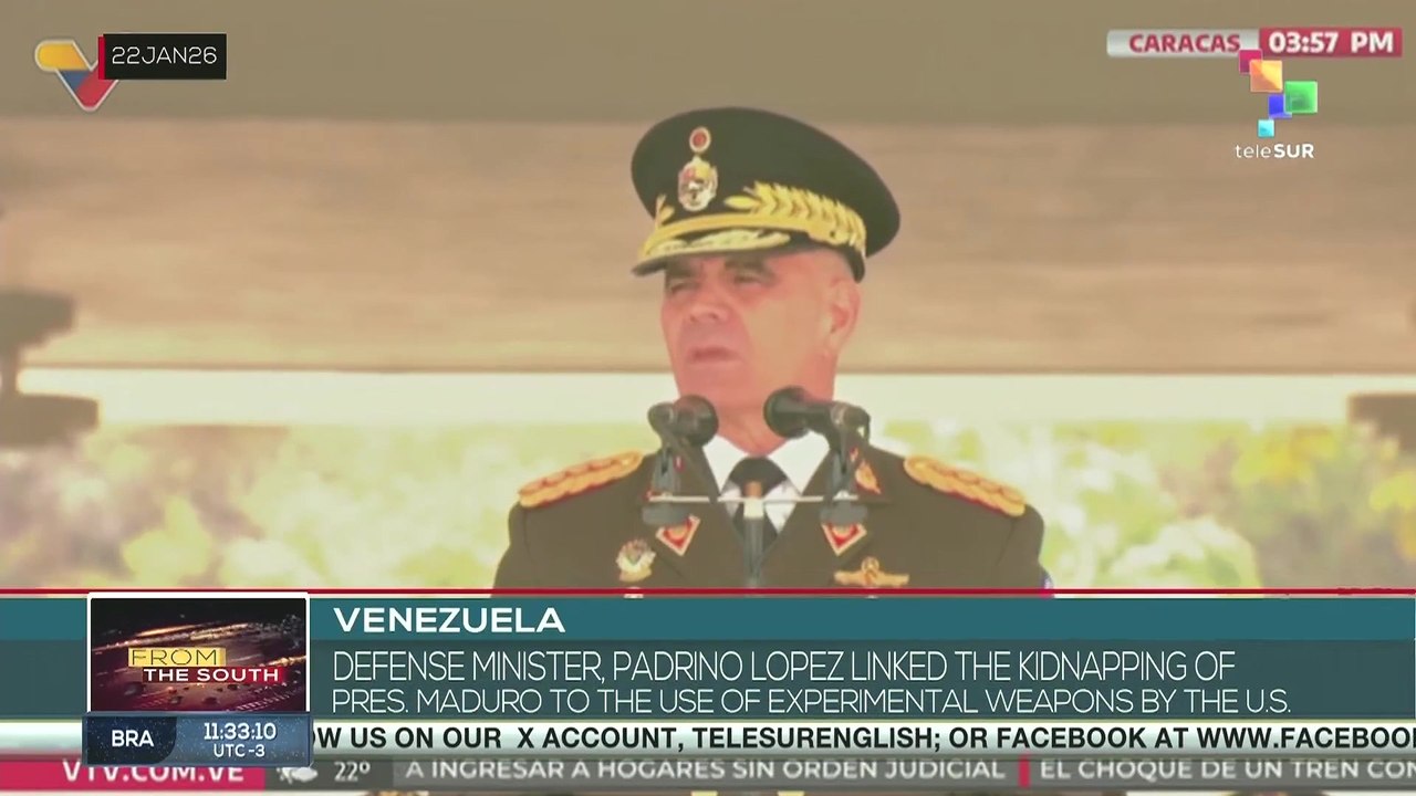 Venezuelan Defense Minister linked the kidnapping of pres. Maduro to the use of experimental weapons by the U.S.