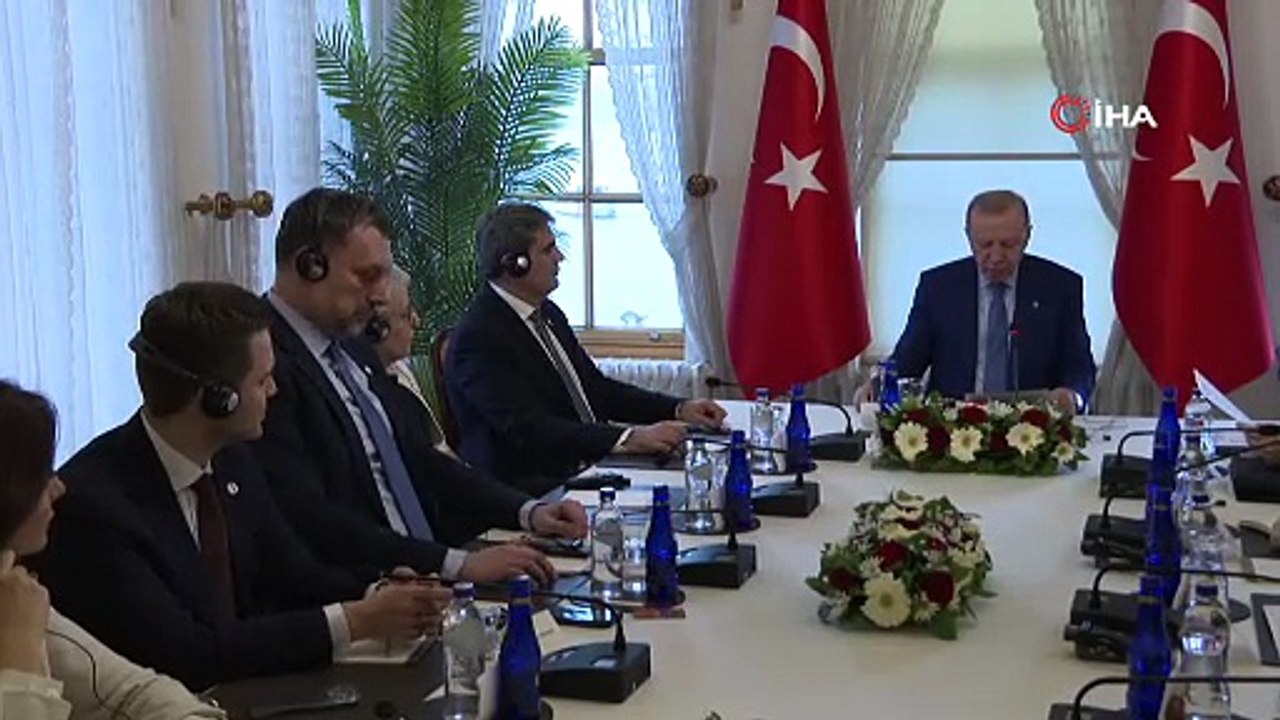 Cumhurbaşkanı Erdoğan, Kuzey Makedonya, Arnavutluk, Kosova, Bosna-Hersek, Karadağ ve Sırbistan’ın Dışişleri Bakanlarını kabul etti