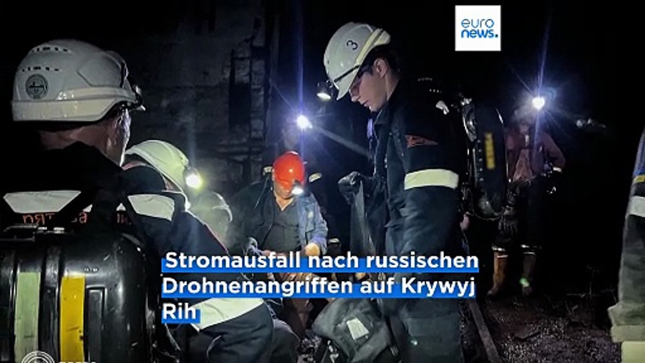 Kumpel nach russischem Angriff aus ukrainischem Bergwerk gerettet